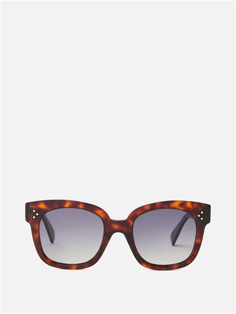 celine audrey tortoise shell sunglasses|Celine Tortoiseshell Acetate Cat.